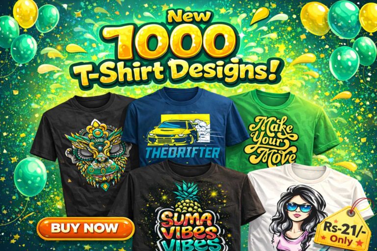 1000 BRAND-NEW T-Shirt Designs