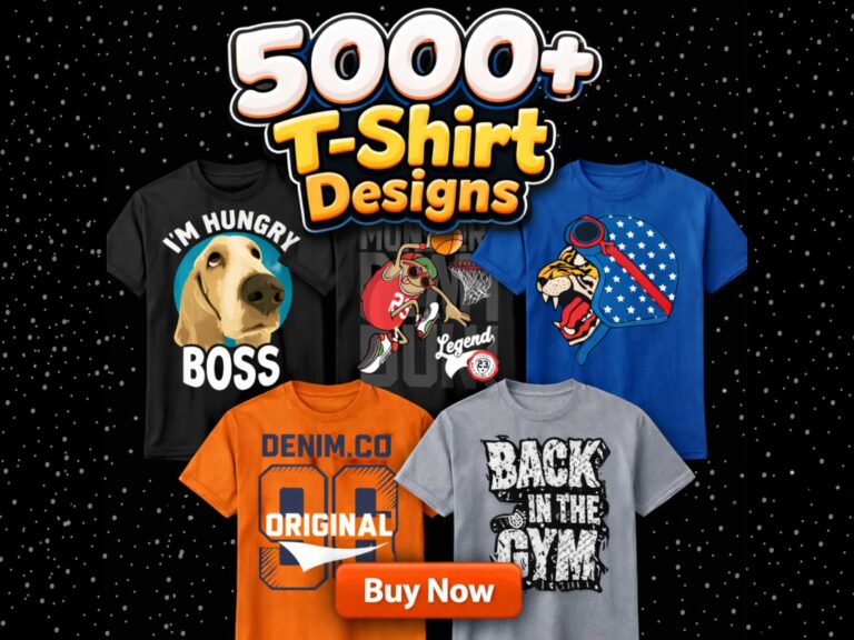NEW! 5000+ UNLIMITED T-SHIRT DESIGNS – ONLY Rs. 49/-!